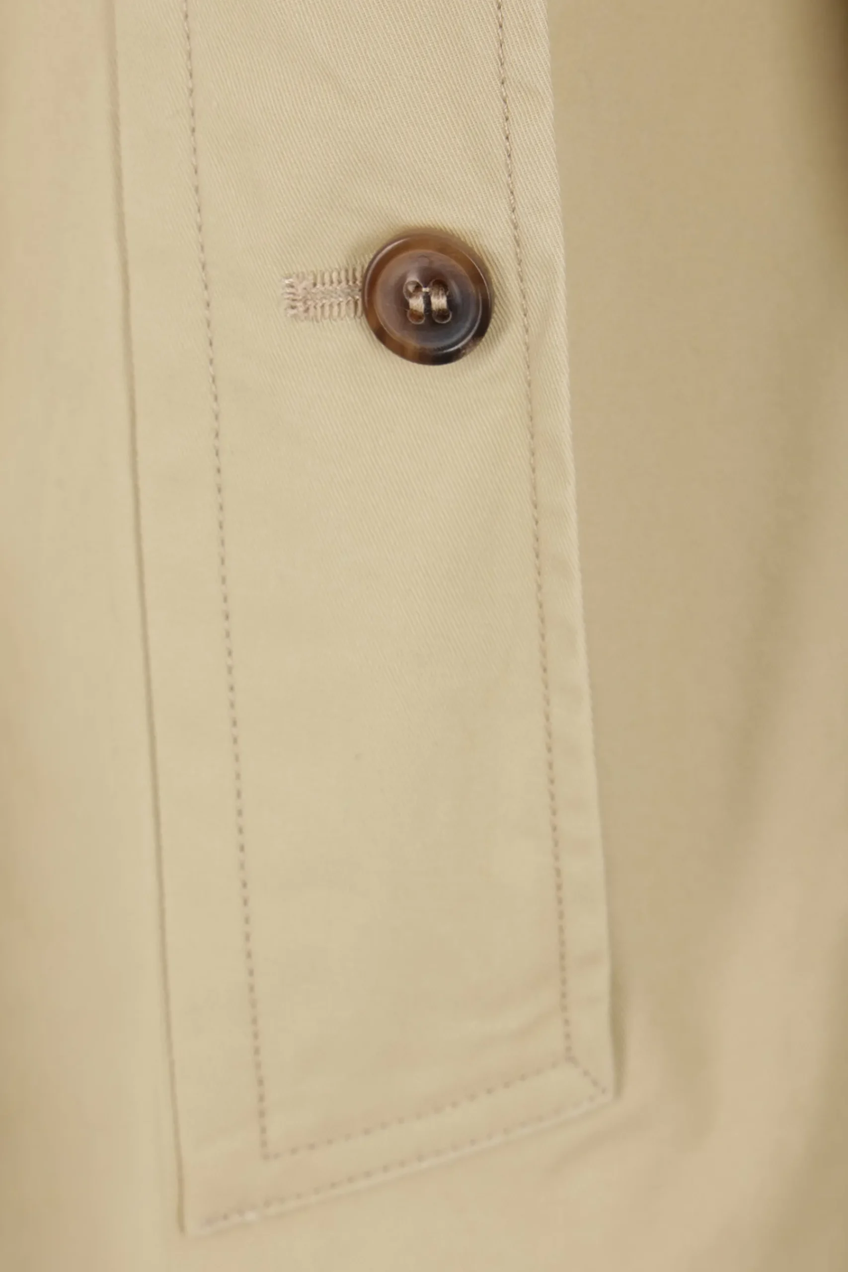 Women MAISON MARGIELA gabardine trench coat with shirt-style insert