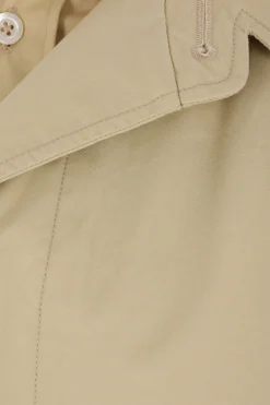 MAISON MARGIELA gabardine trench coat with shirt-style insert