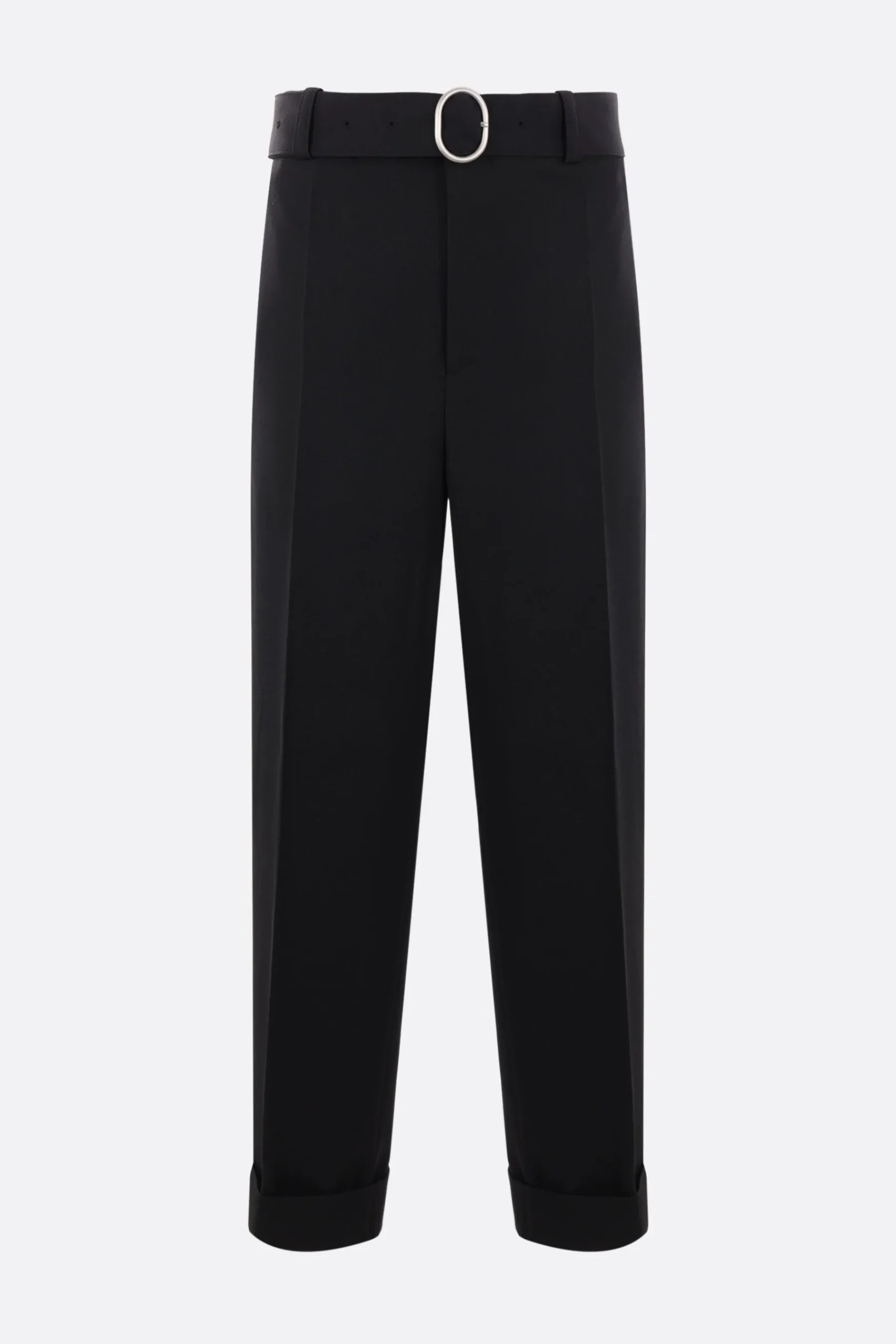 JIL SANDER gabardine trousers with belt