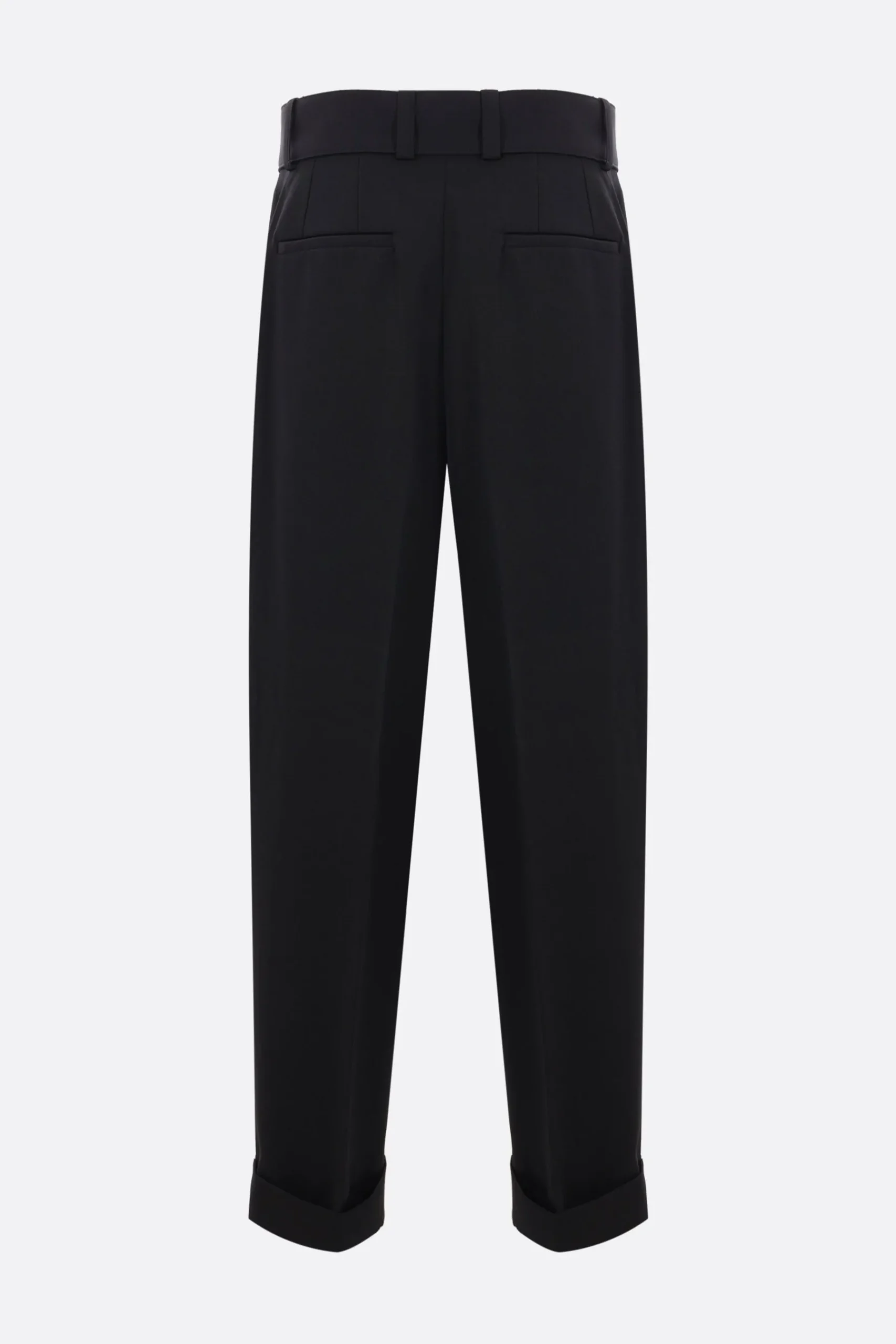 JIL SANDER gabardine trousers with belt