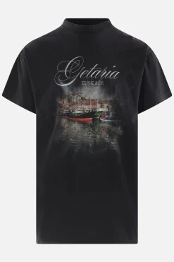 BALENCIAGA Getaria print cotton oversized t-shirt
