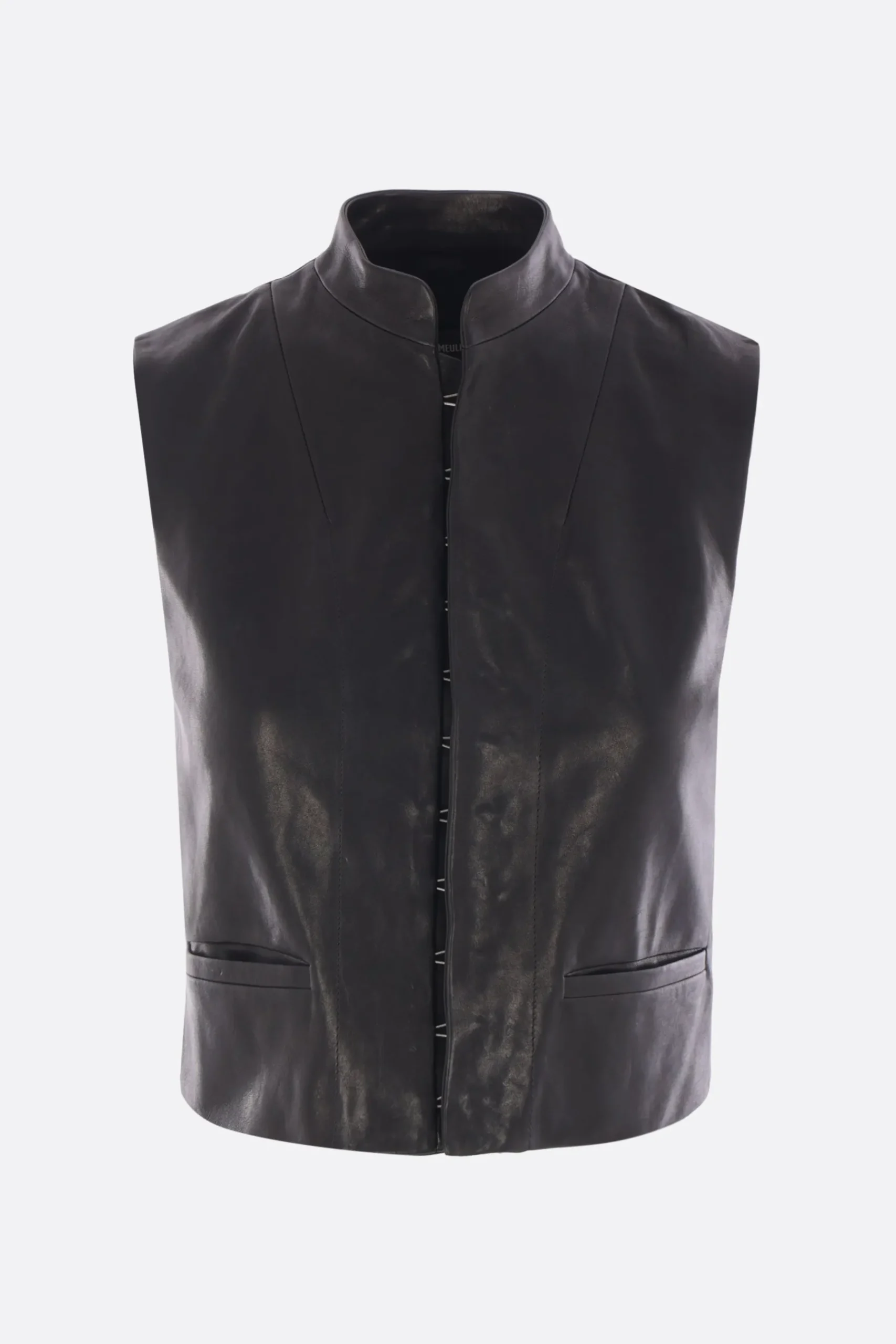Women ANN DEMEULEMEESTER Gia single-breasted vest in nappa