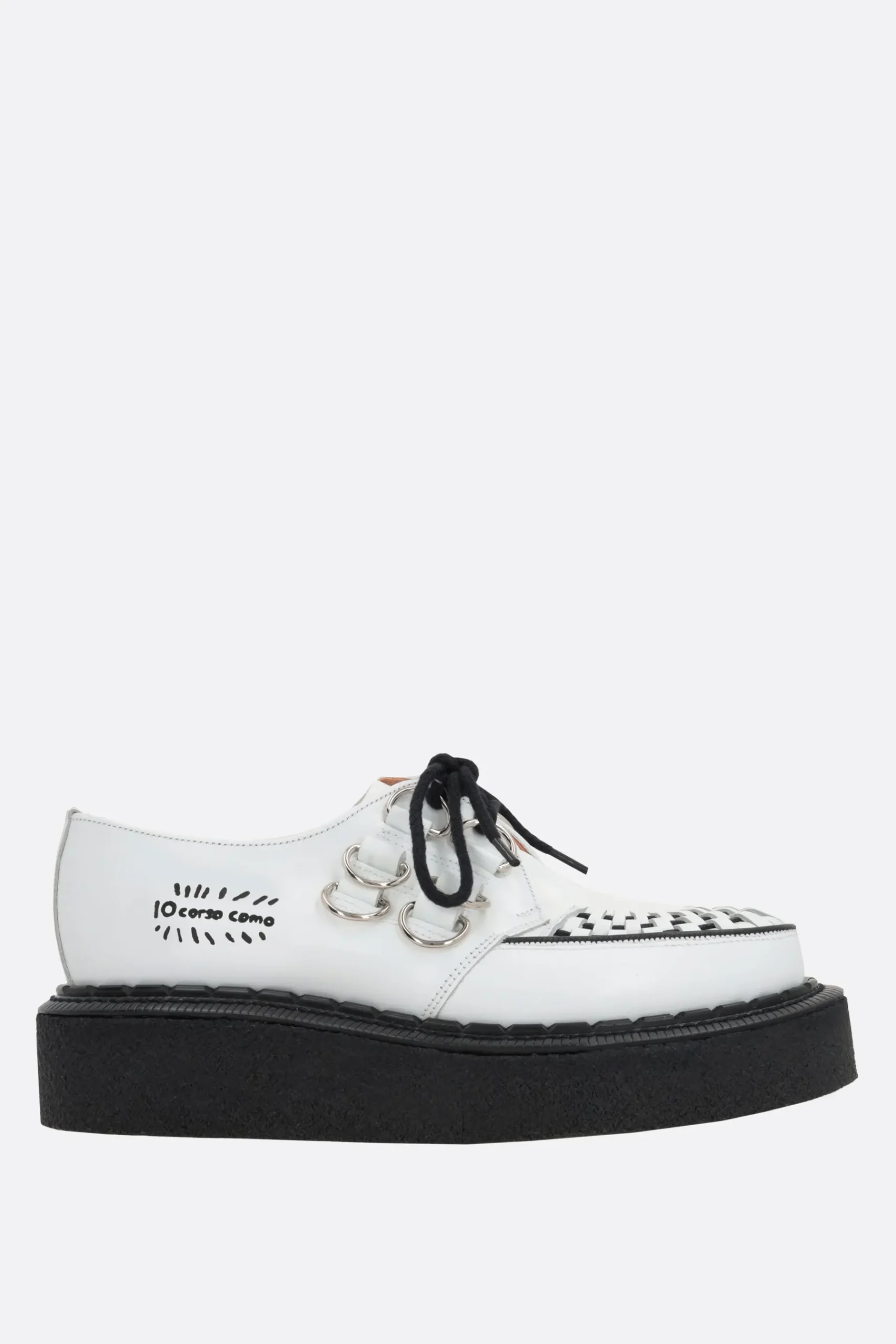 Women GEORGE COX X 10 CORSO COMO Gibson shiny leather creepers