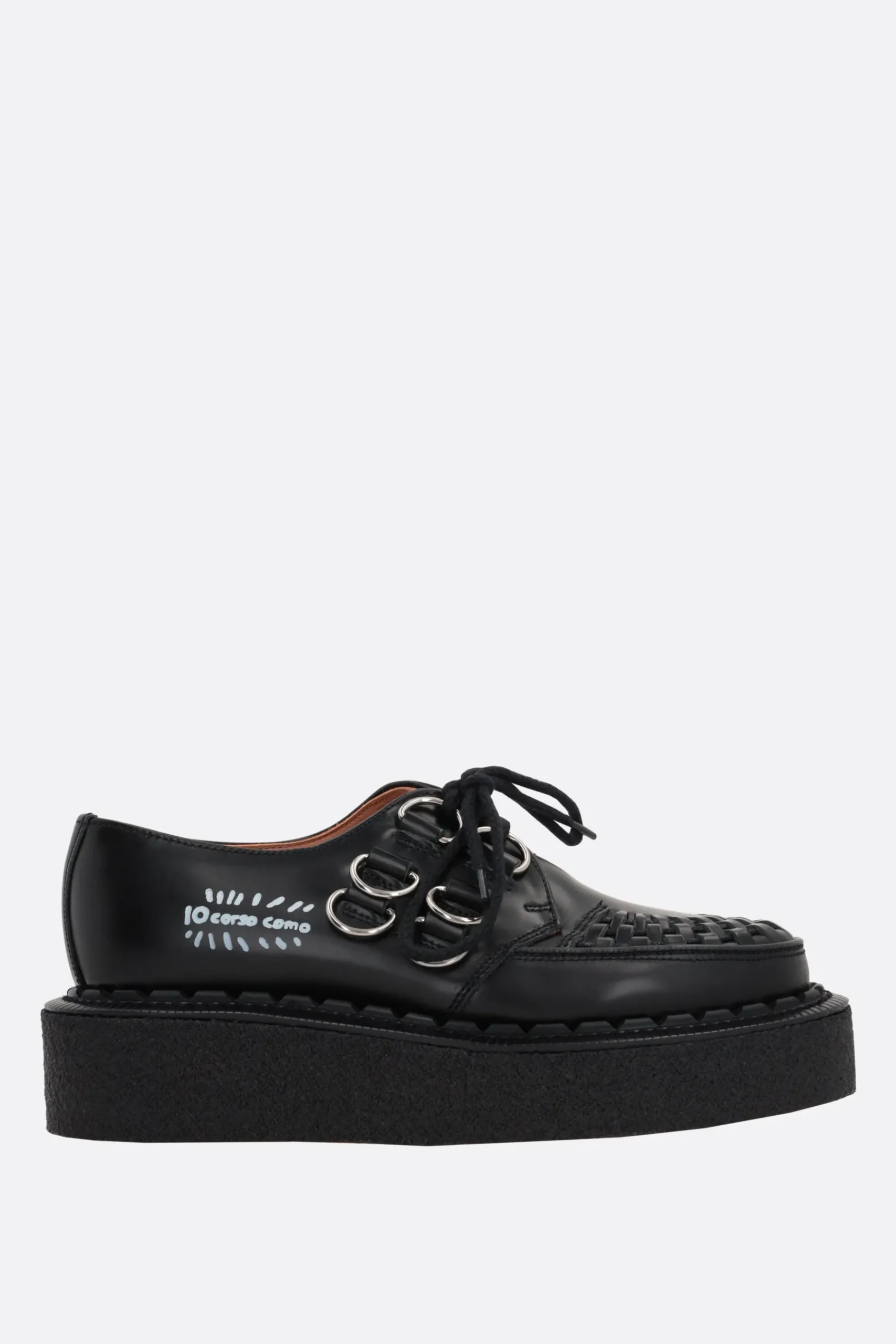 Women GEORGE COX X 10 CORSO COMO Gibson shiny leather creepers