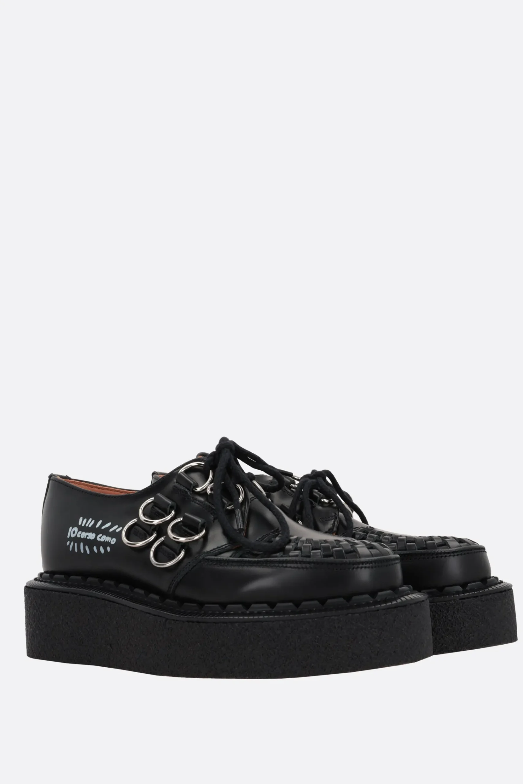GEORGE COX X 10 CORSO COMO Gibson shiny leather creepers