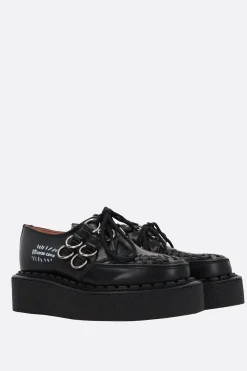 Women GEORGE COX X 10 CORSO COMO Gibson shiny leather creepers