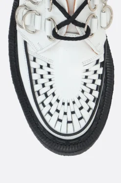 Women GEORGE COX X 10 CORSO COMO Gibson shiny leather creepers