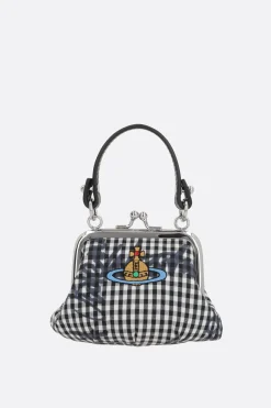 Women VIVIENNE WESTWOOD Gingham fabric mini granny with chain