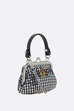 Women VIVIENNE WESTWOOD Gingham fabric mini granny with chain