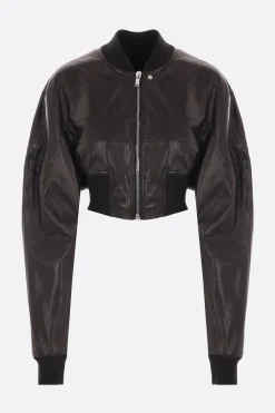 Women RICK OWENS Girdered nappa bomber jacket
