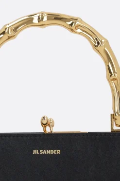 Women JIL SANDER Goji Bamboo small bag in shiny leather