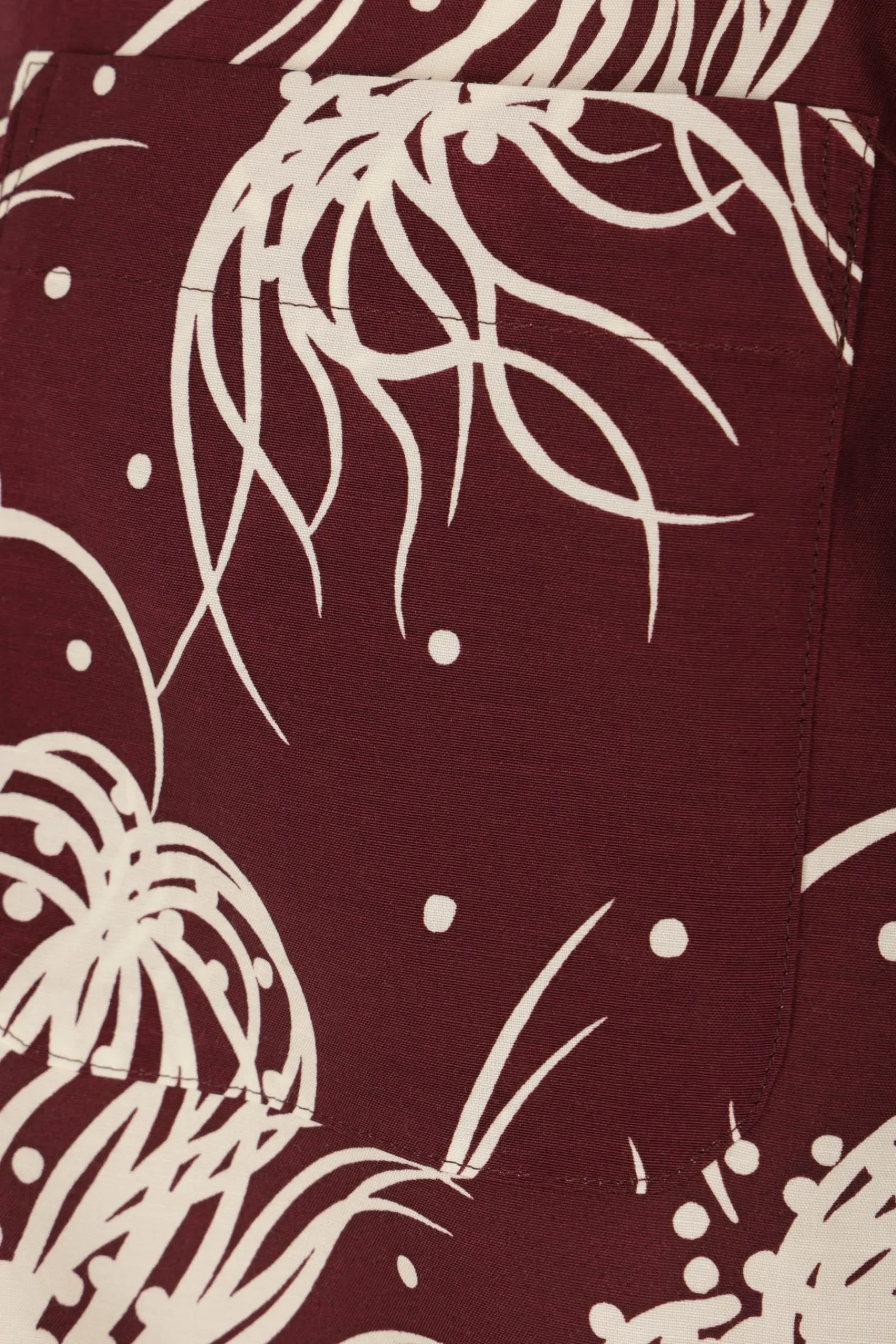 SACAI graphic print cotton blend polo shirt