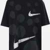 BLACK COMME des GARÇONS graphic print cotton oversized t-shirt
