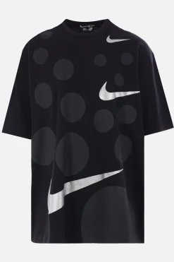 BLACK COMME des GARÇONS graphic print cotton oversized t-shirt