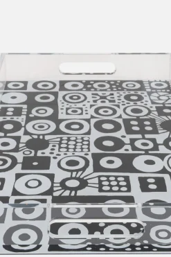 10 CORSO COMO graphic print plexiglass rectangular tray
