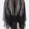 Women RICK OWENS Half Moon cape in chiffon
