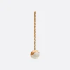Women SHIHARA Half Pearl Chain 45° single earring