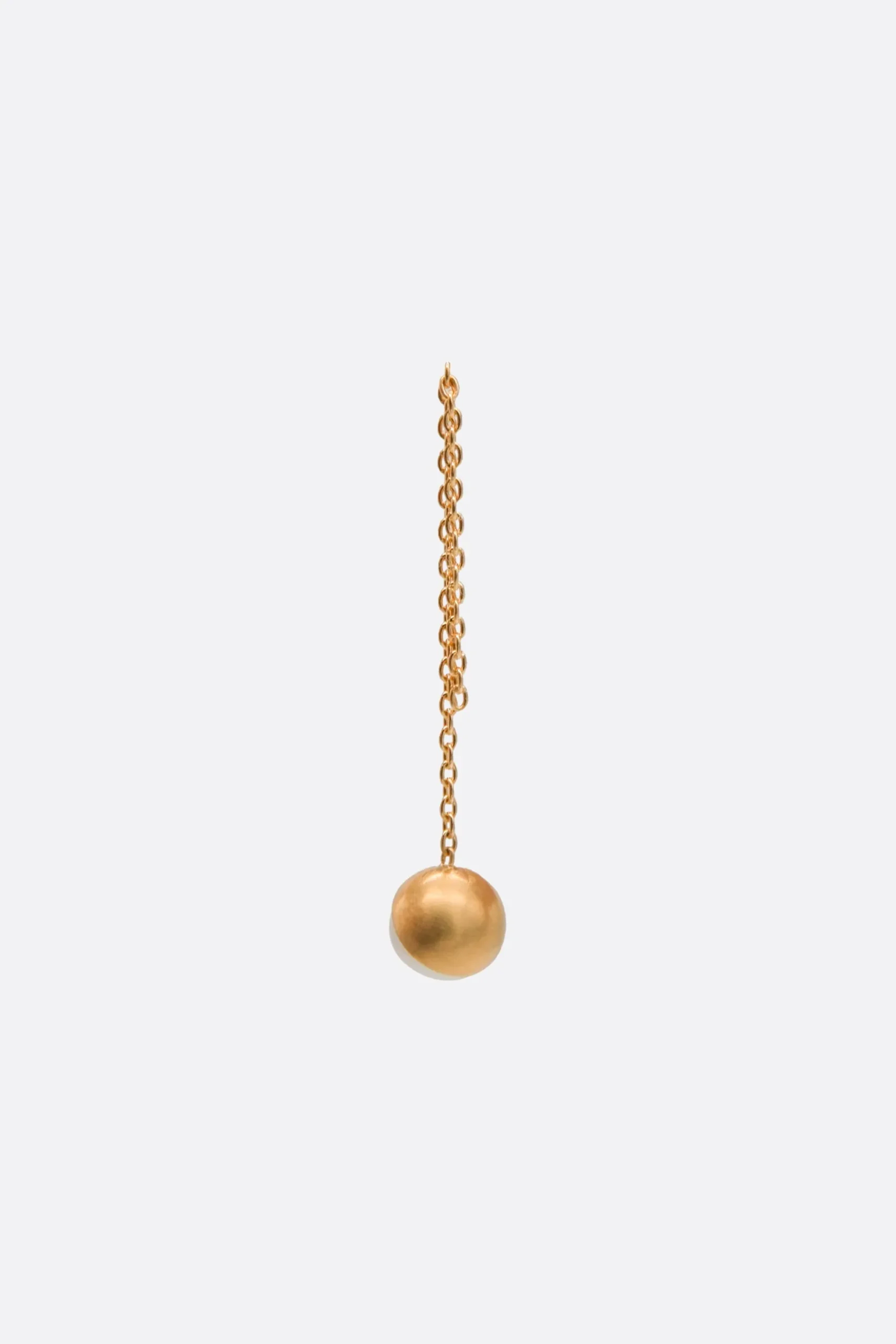 Women SHIHARA Half Pearl Chain 45° single earring