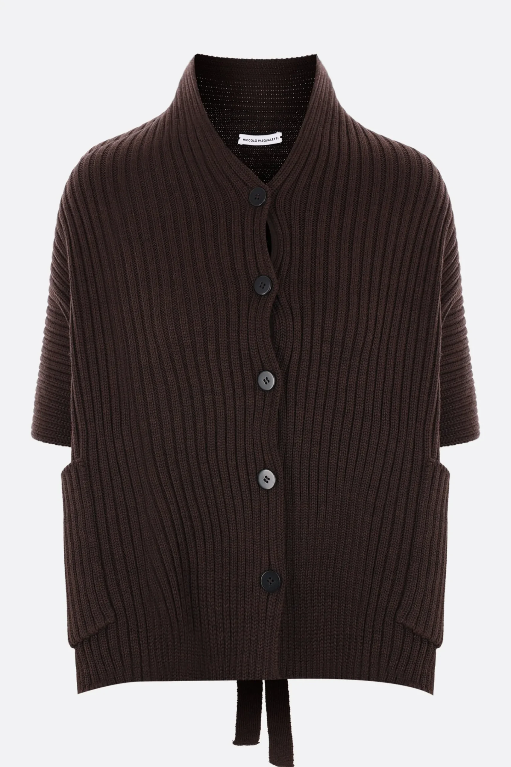 Women NICCOLÒ PASQUALETTI Halterneck ribbed wool cape
