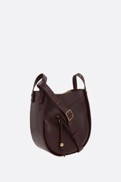 Women LOEWE Hammock slice bag in shiny leather