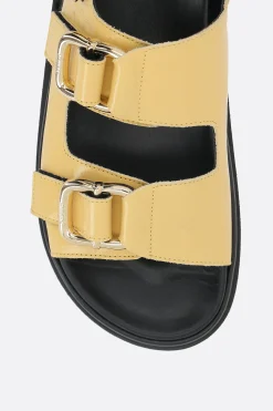 Women ALOHAS Harper Onix fussbet sandals in patent leather