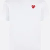 Women COMME DES GARÇONS PLAY Heart logo patch cotton t-shirt