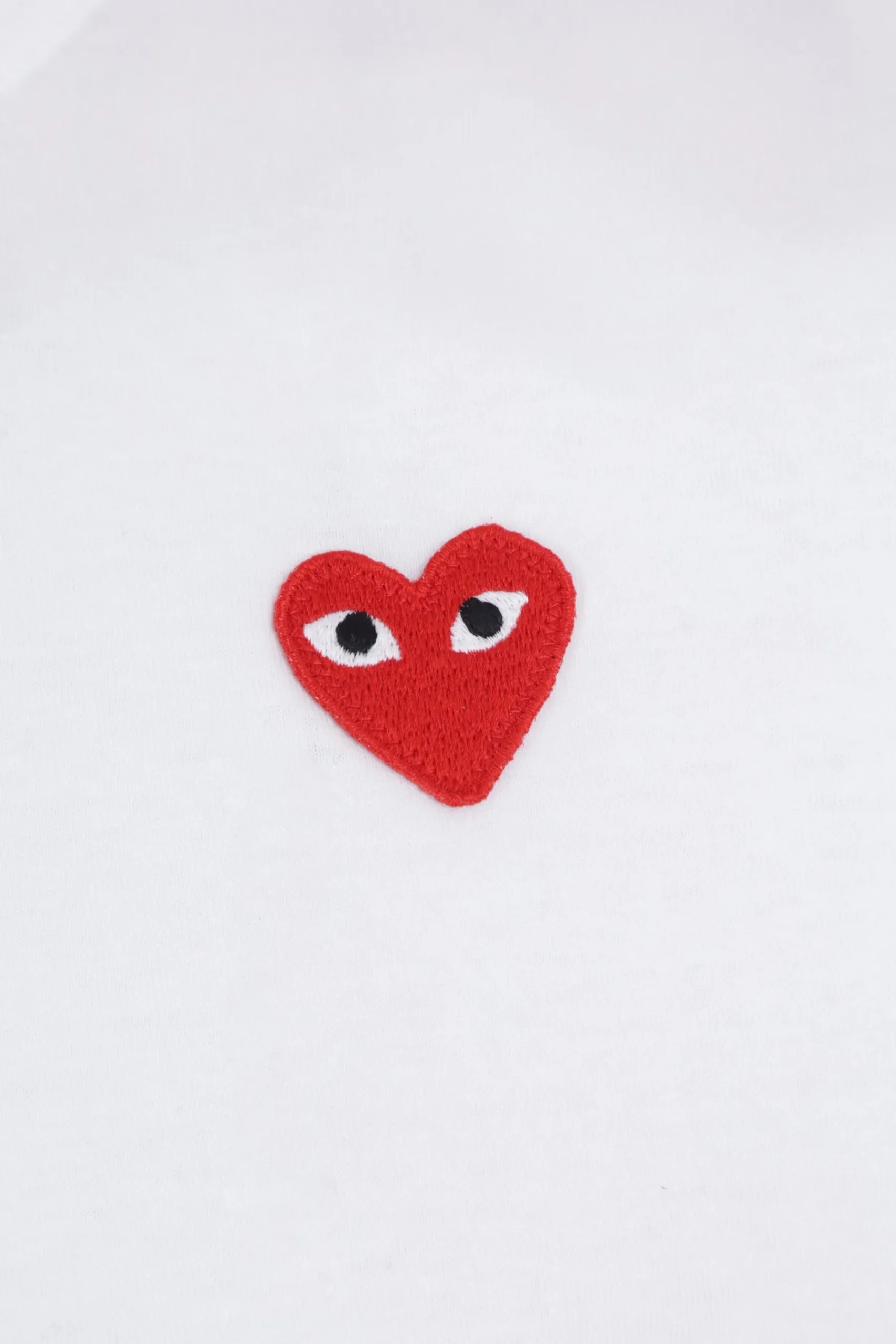Women COMME DES GARÇONS PLAY Heart logo patch cotton t-shirt