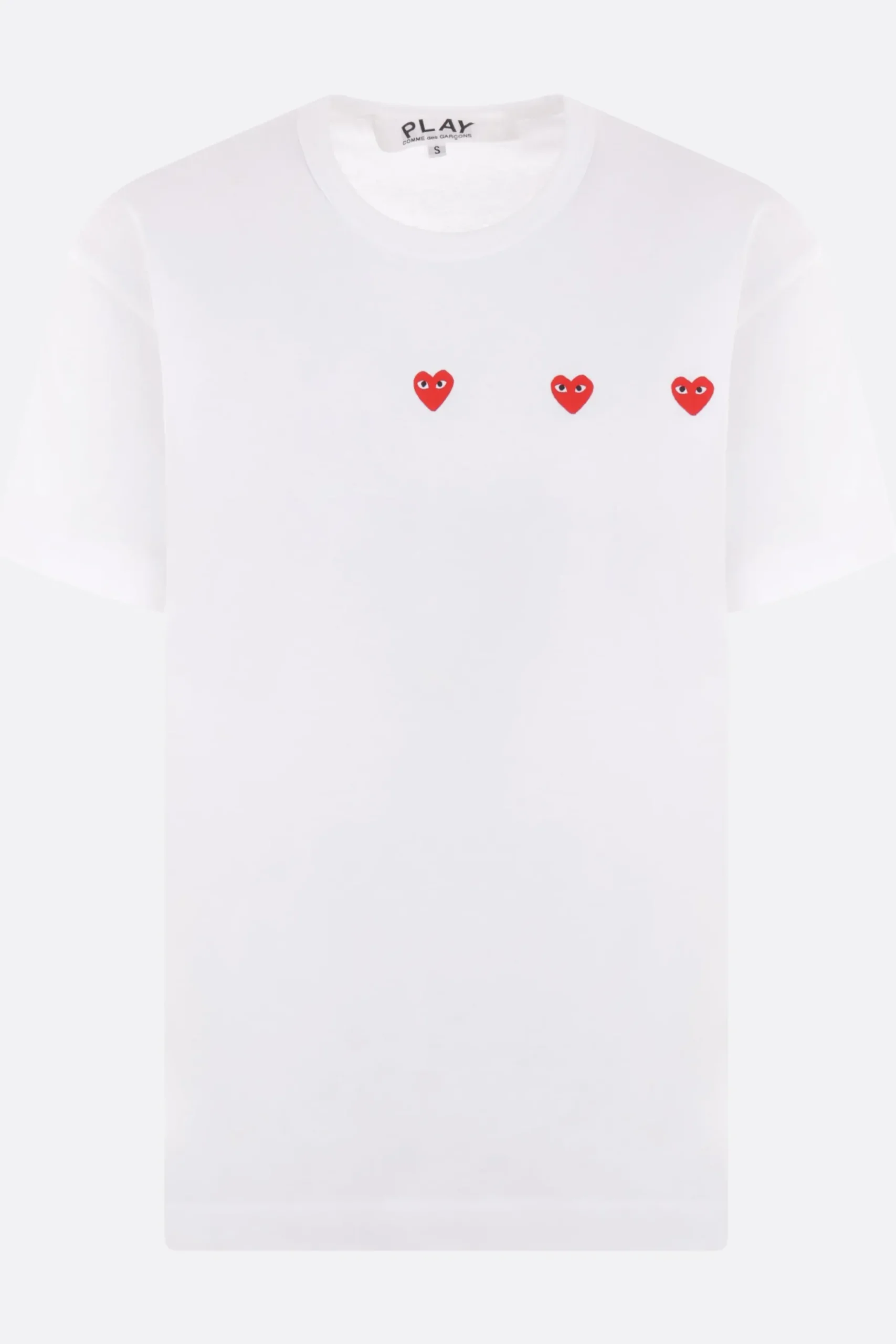 Women COMME DES GARÇONS PLAY Heart logo print cotton t-shirt