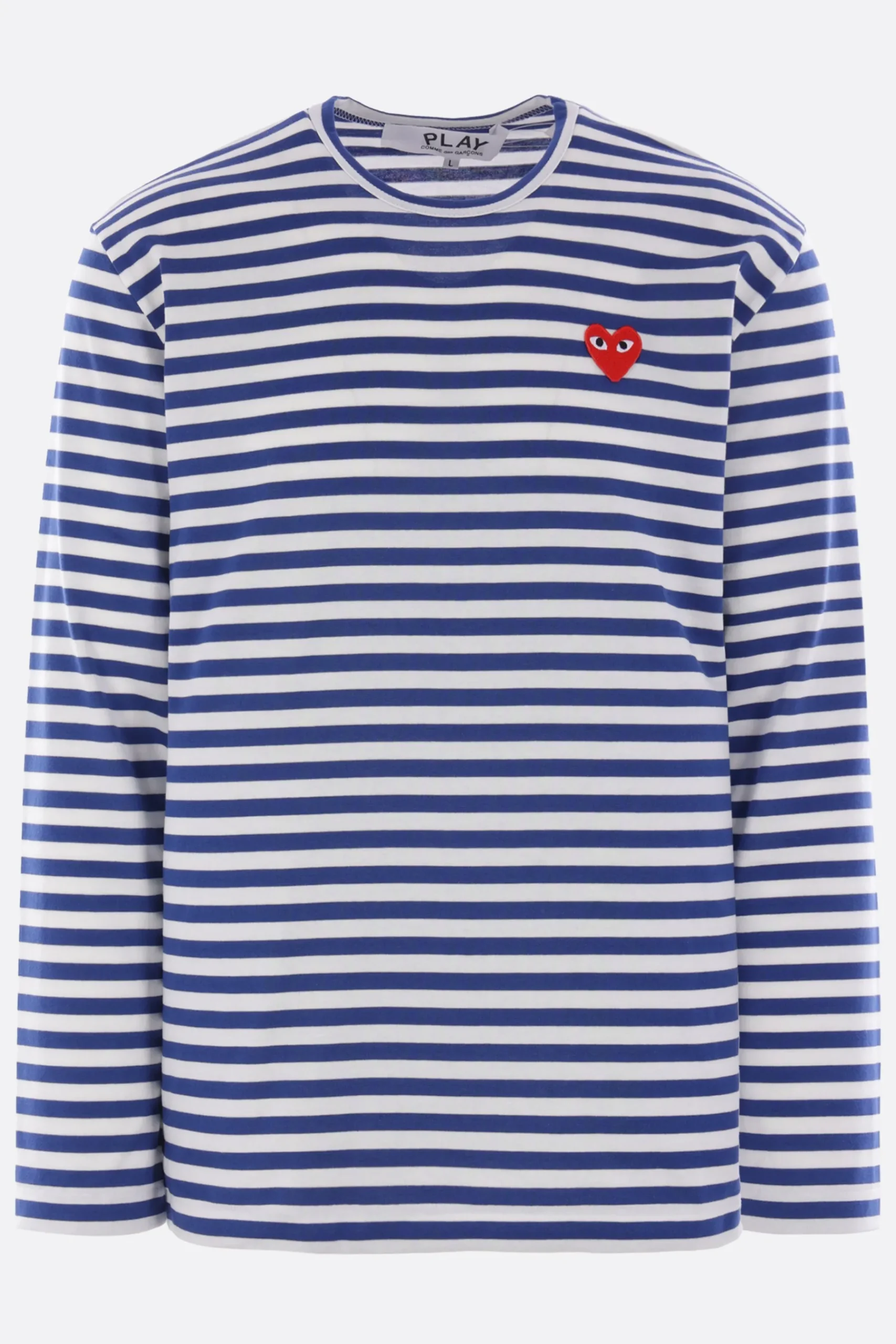 Women COMME DES GARÇONS PLAY Heart patch cotton long-sleeve t-shirt