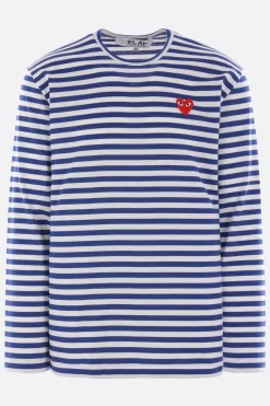 COMME DES GARÇONS PLAY Heart patch cotton long-sleeve t-shirt