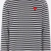 COMME DES GARÇONS PLAY Heart patch cotton long-sleeve t-shirt