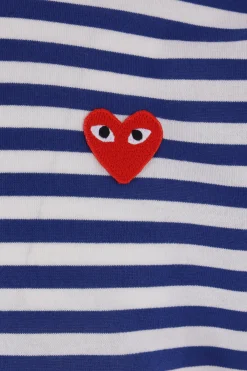 Women COMME DES GARÇONS PLAY Heart patch cotton long-sleeve t-shirt