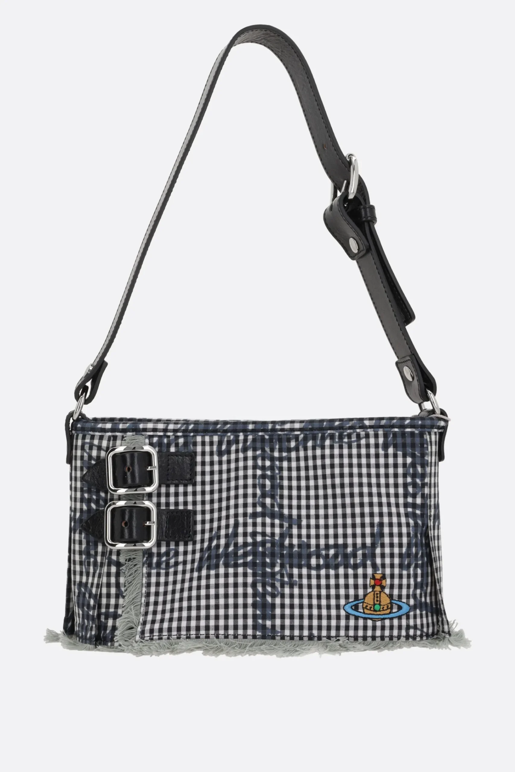 Women VIVIENNE WESTWOOD Heater shoulder bag in Gingham fabric