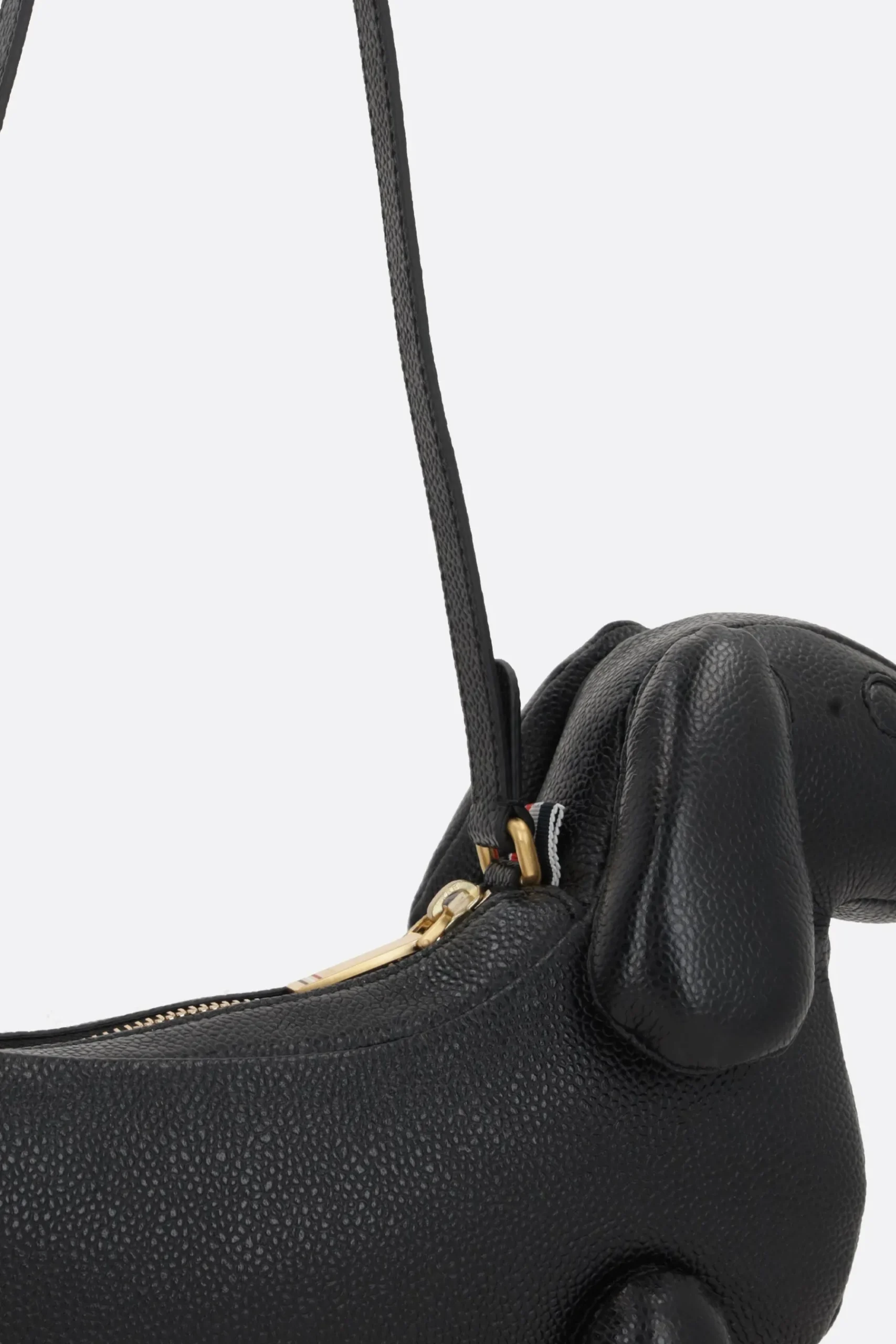 Women THOM BROWNE Hector Baguette bag in Pebble Grain leather