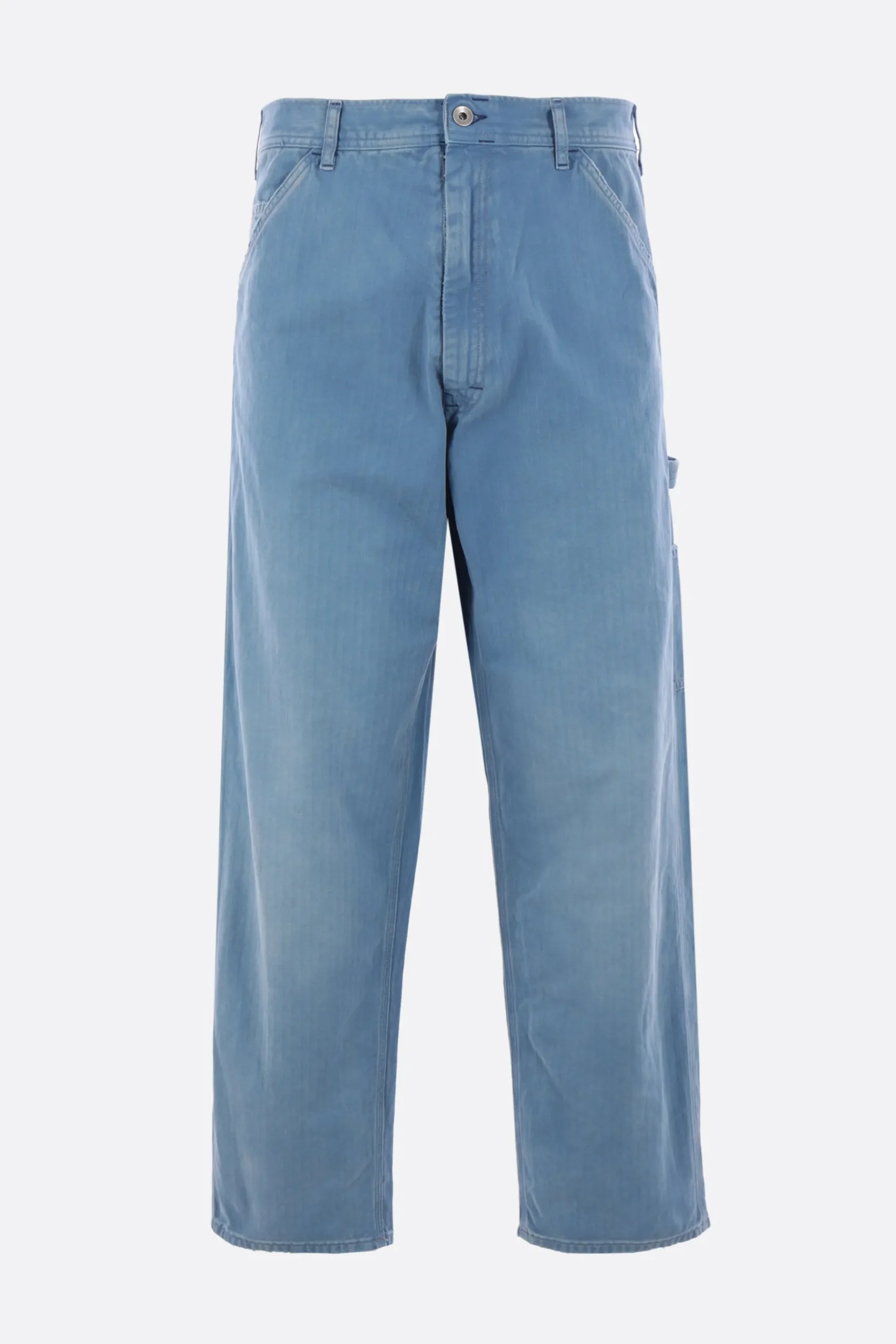 MAISON MARGIELA herringbone denim cargo jeans