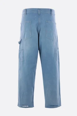 MAISON MARGIELA herringbone denim cargo jeans