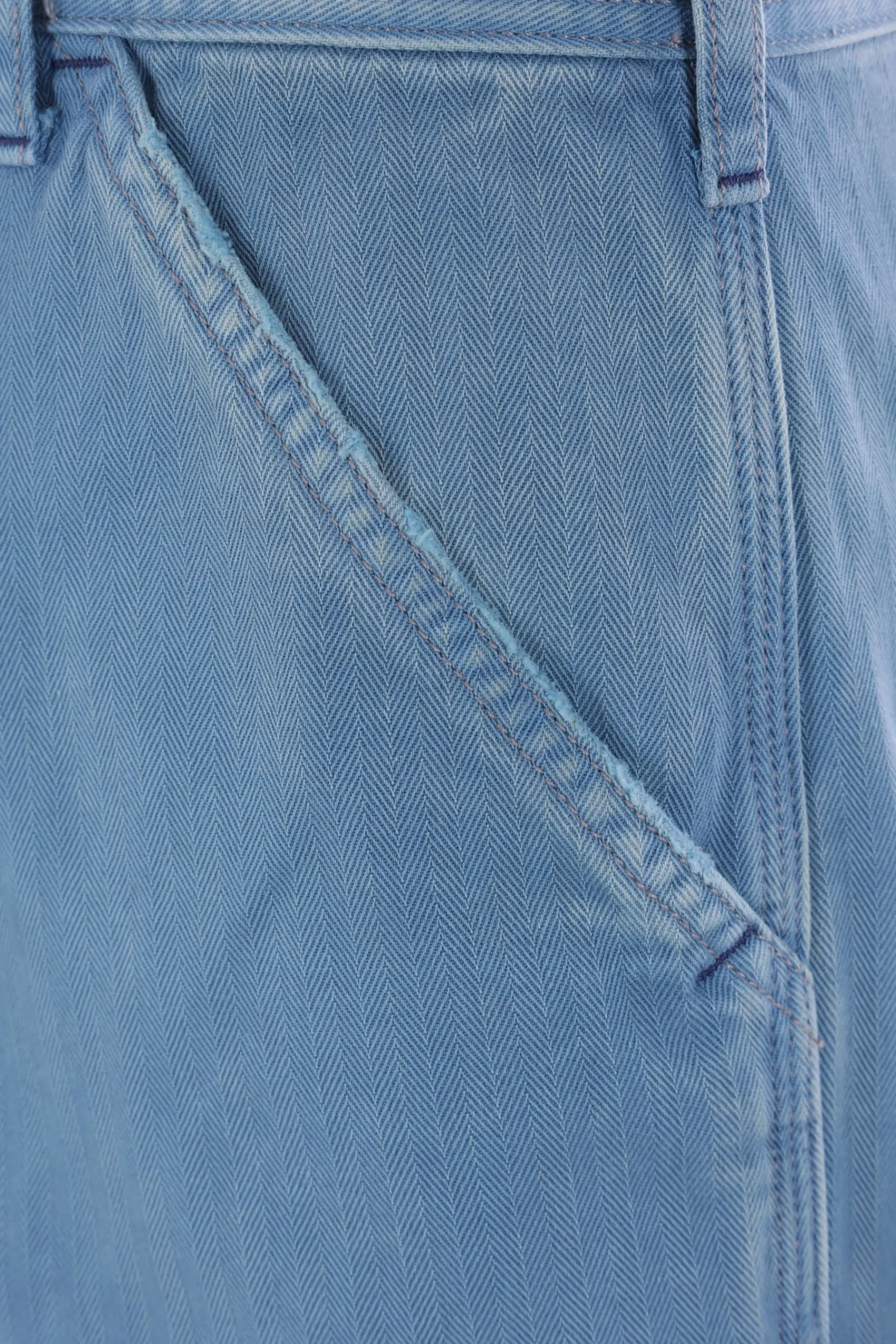 MAISON MARGIELA herringbone denim cargo jeans