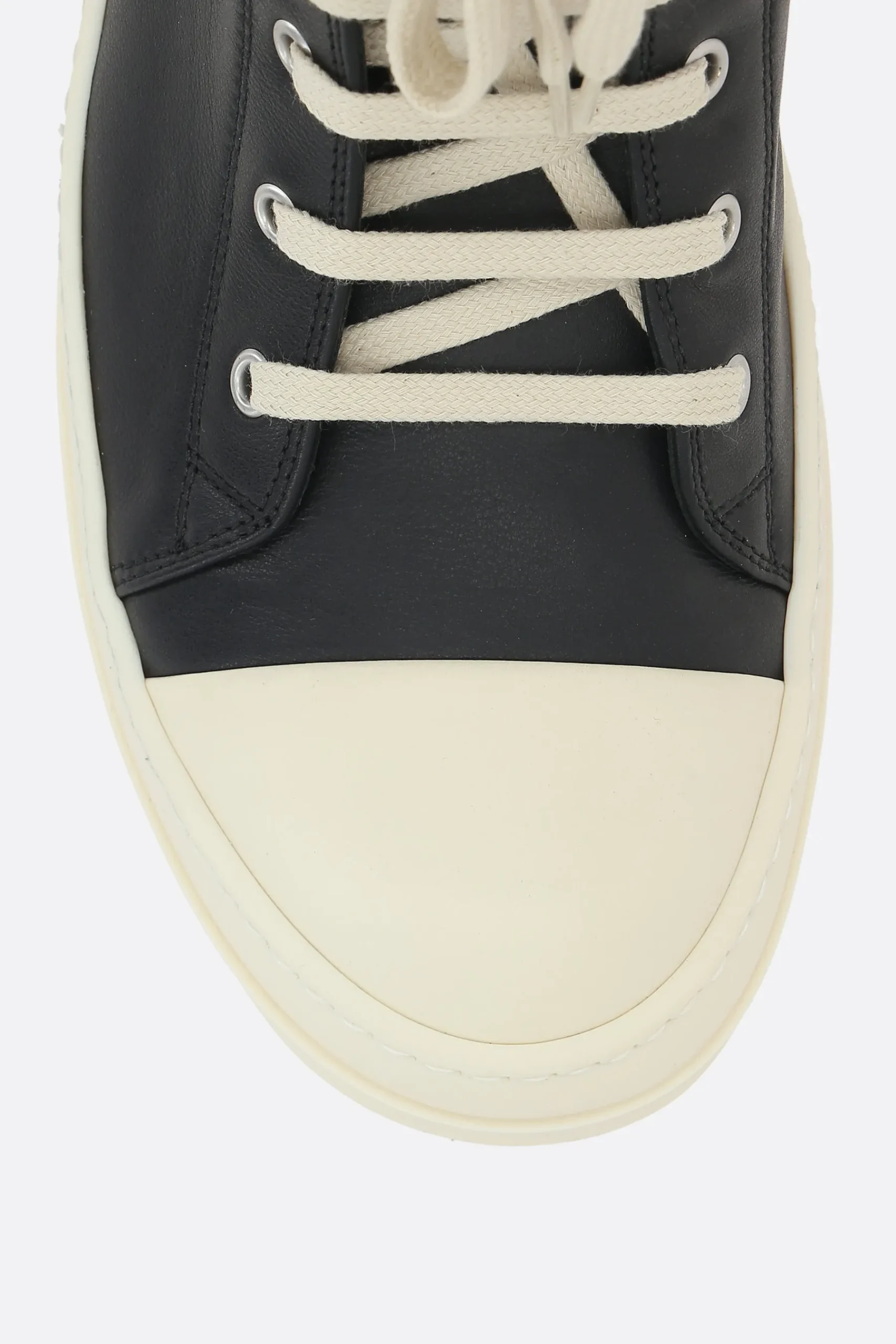 Women RICK OWENS high-top smooth leather sneakers