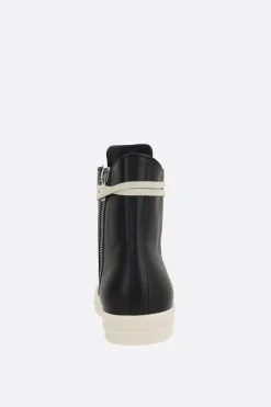 RICK OWENS high-top sneakers in smooth leather
