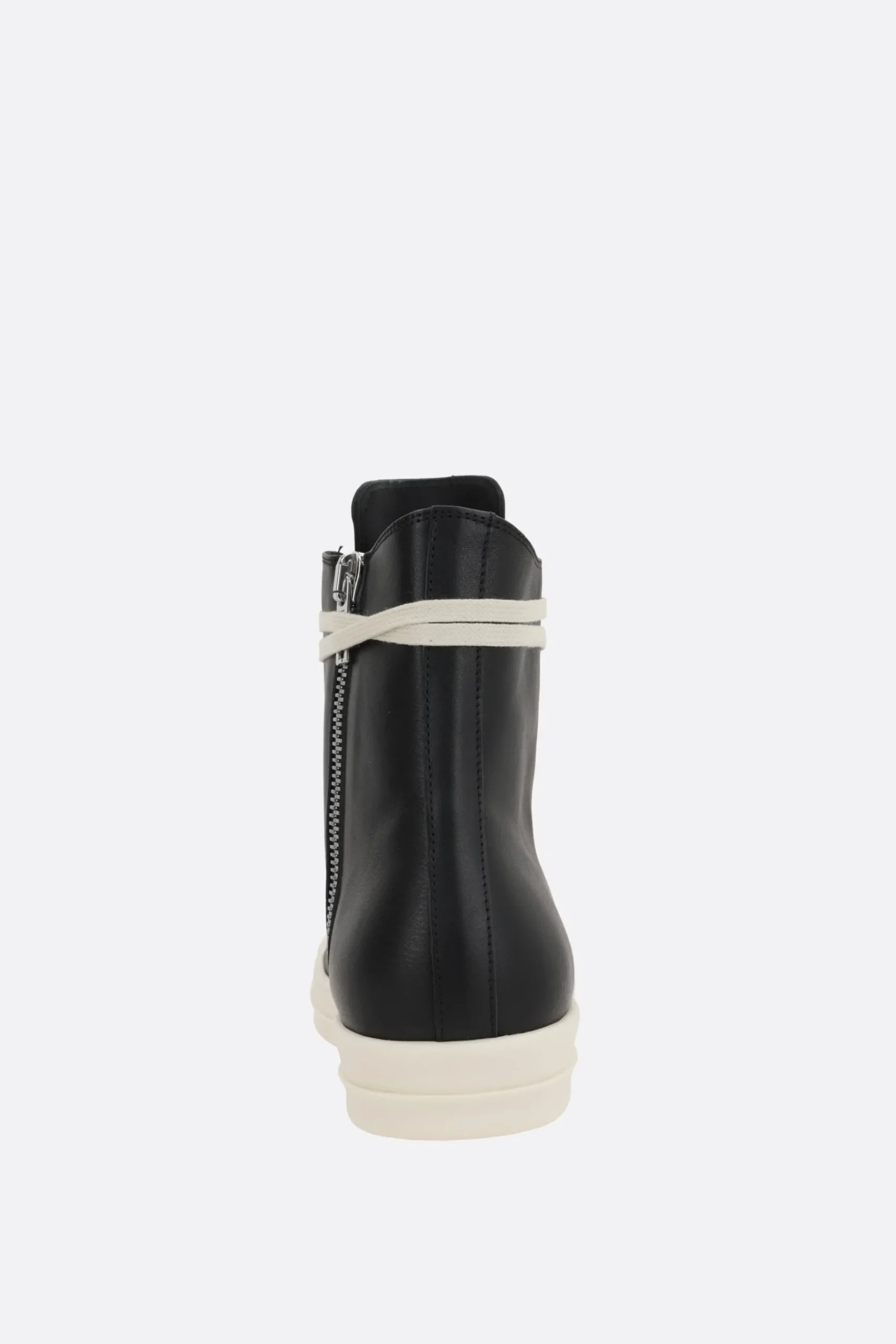 RICK OWENS high-top sneakers in smooth leather
