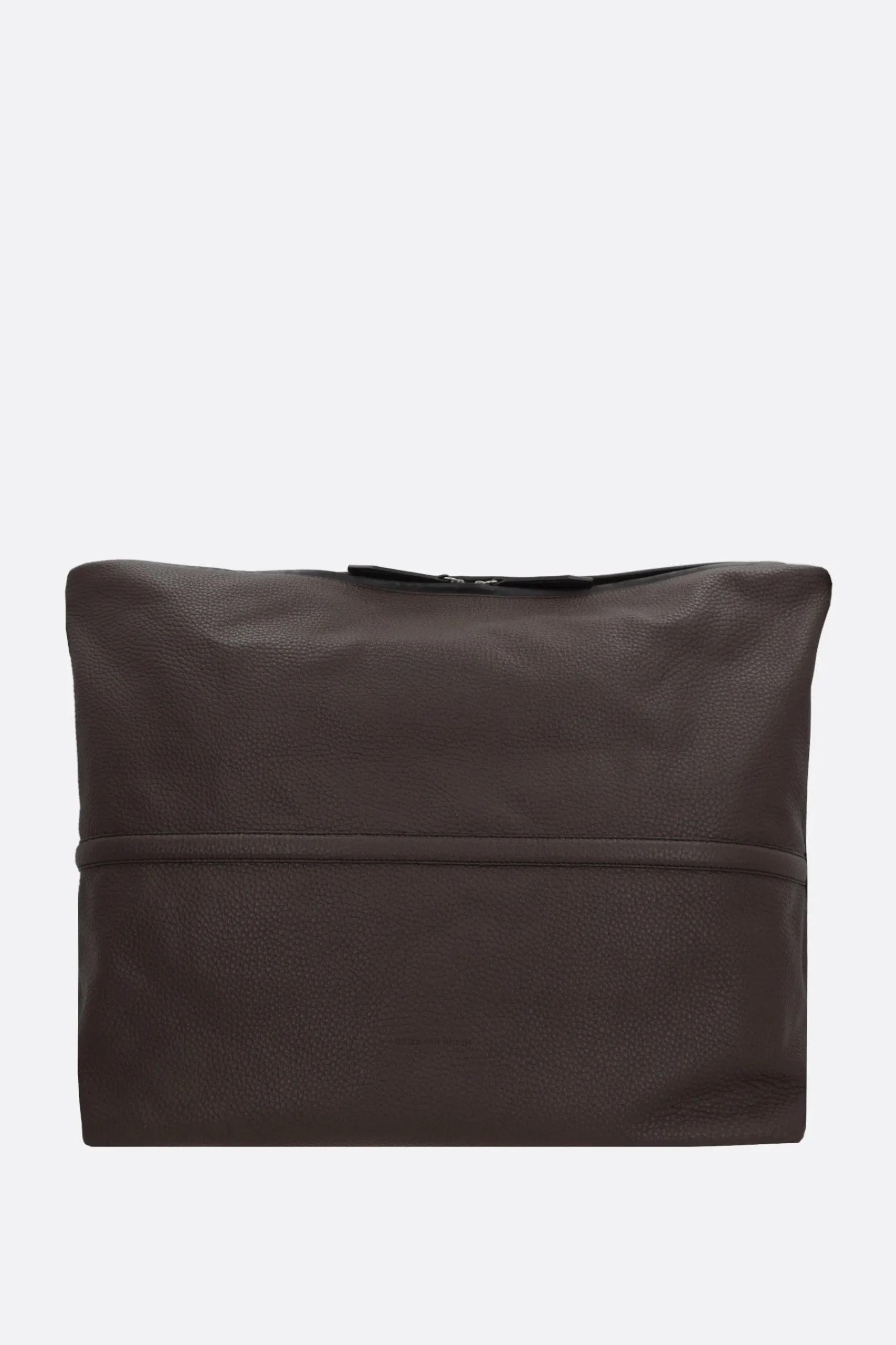 DRIES VAN NOTEN Holdall shoulder bag in grainy leather
