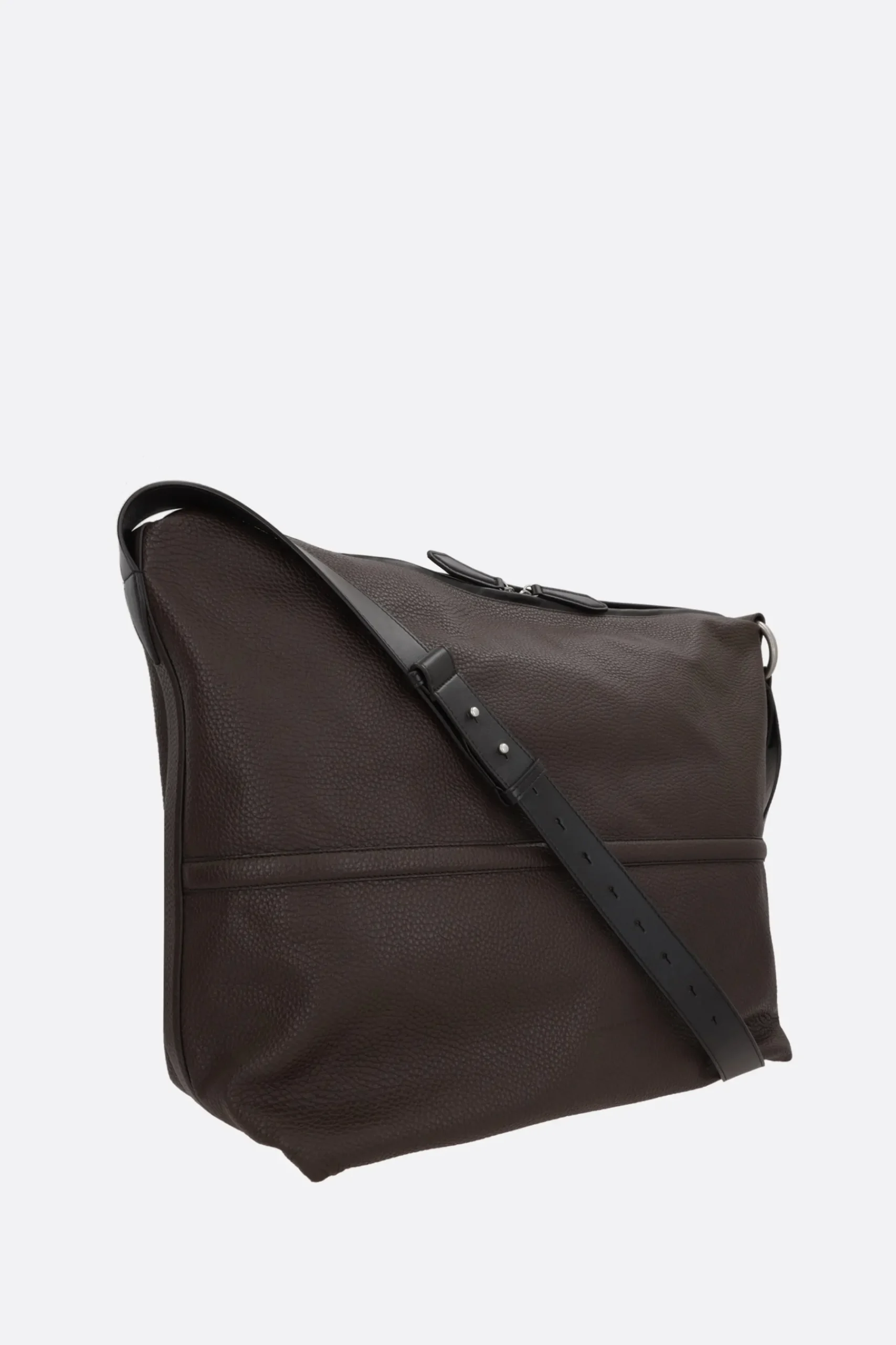 DRIES VAN NOTEN Holdall shoulder bag in grainy leather