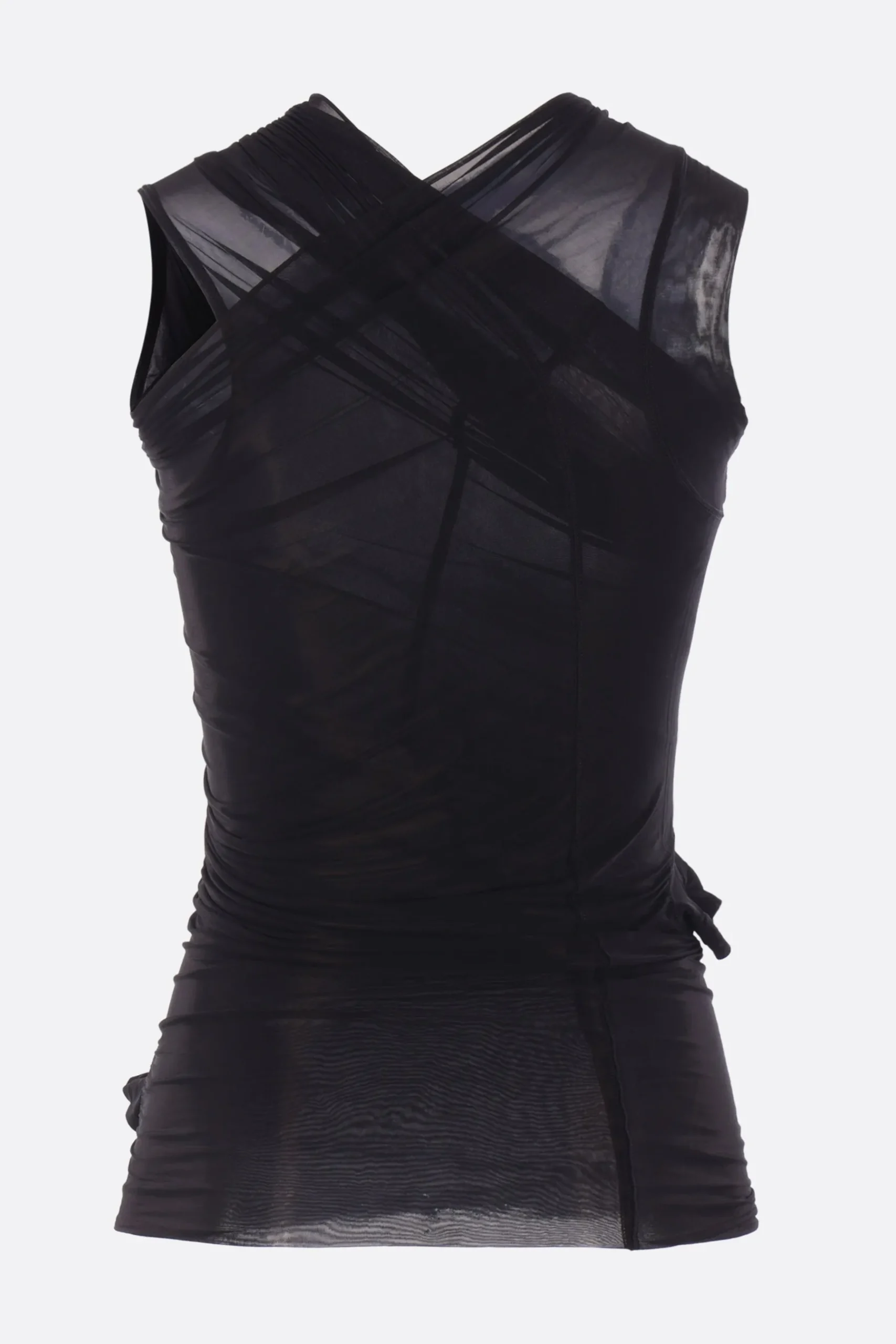 Women RICK OWENS Hollywood Banana sleeveless top in stretch jersey