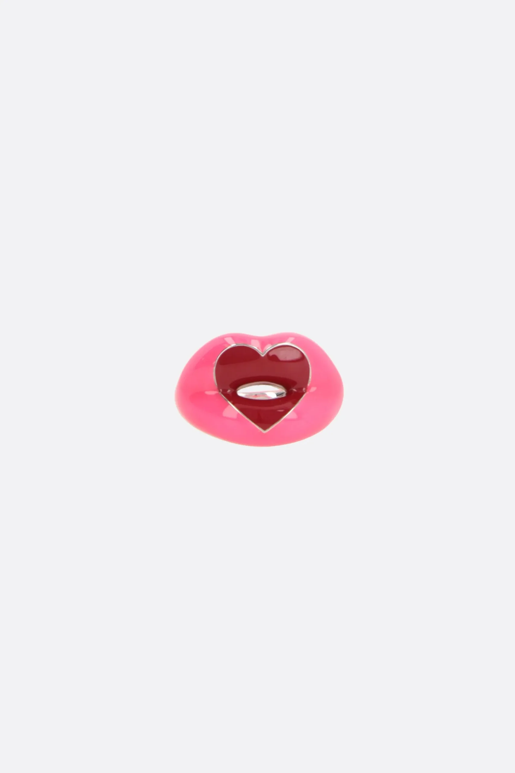 Women HOTLIPS BY SOLANGE Hotlips enameled silver ring