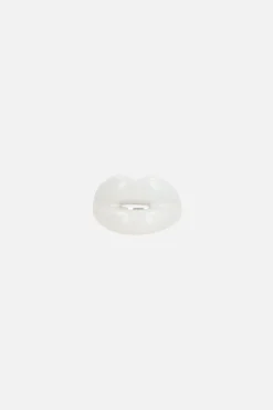 Women HOTLIPS BY SOLANGE Hotlips enameled silver ring