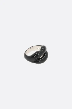 Women HOTLIPS BY SOLANGE Hotlips enameled silver ring