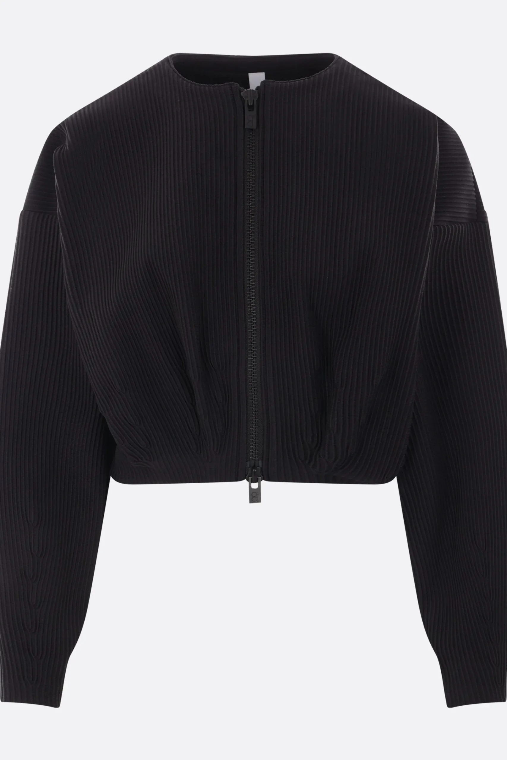 Women CFCL Hypha cropped bomber jacket in rib knit