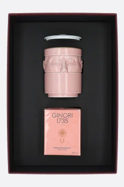 GINORI 1735 Il Seguace porcelain candle holder with cover
