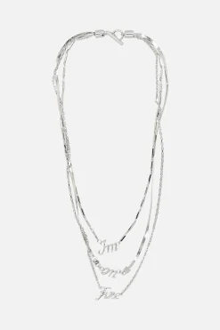 Women JIL SANDER I'm On Fire necklace in brass