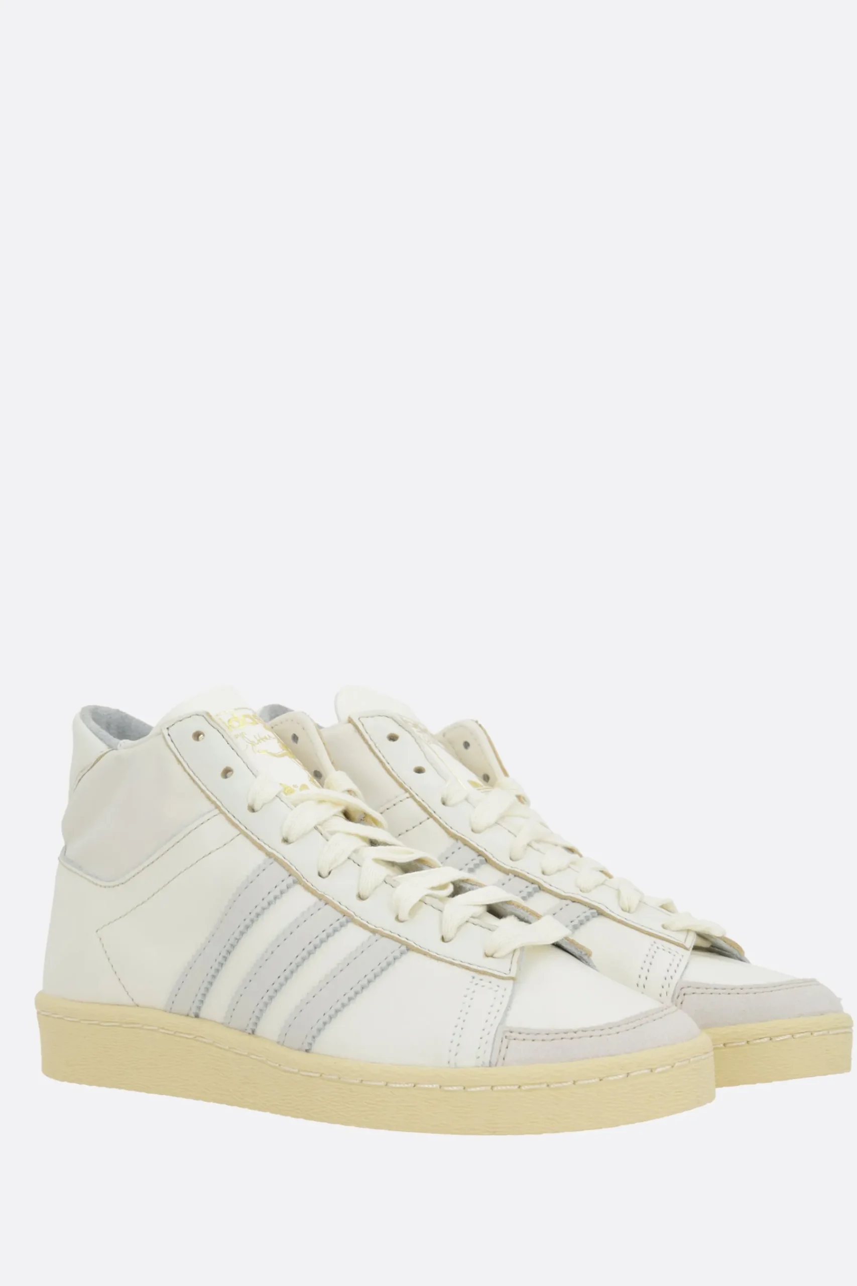 ADIDAS Jabbar HI smooth leather sneakers